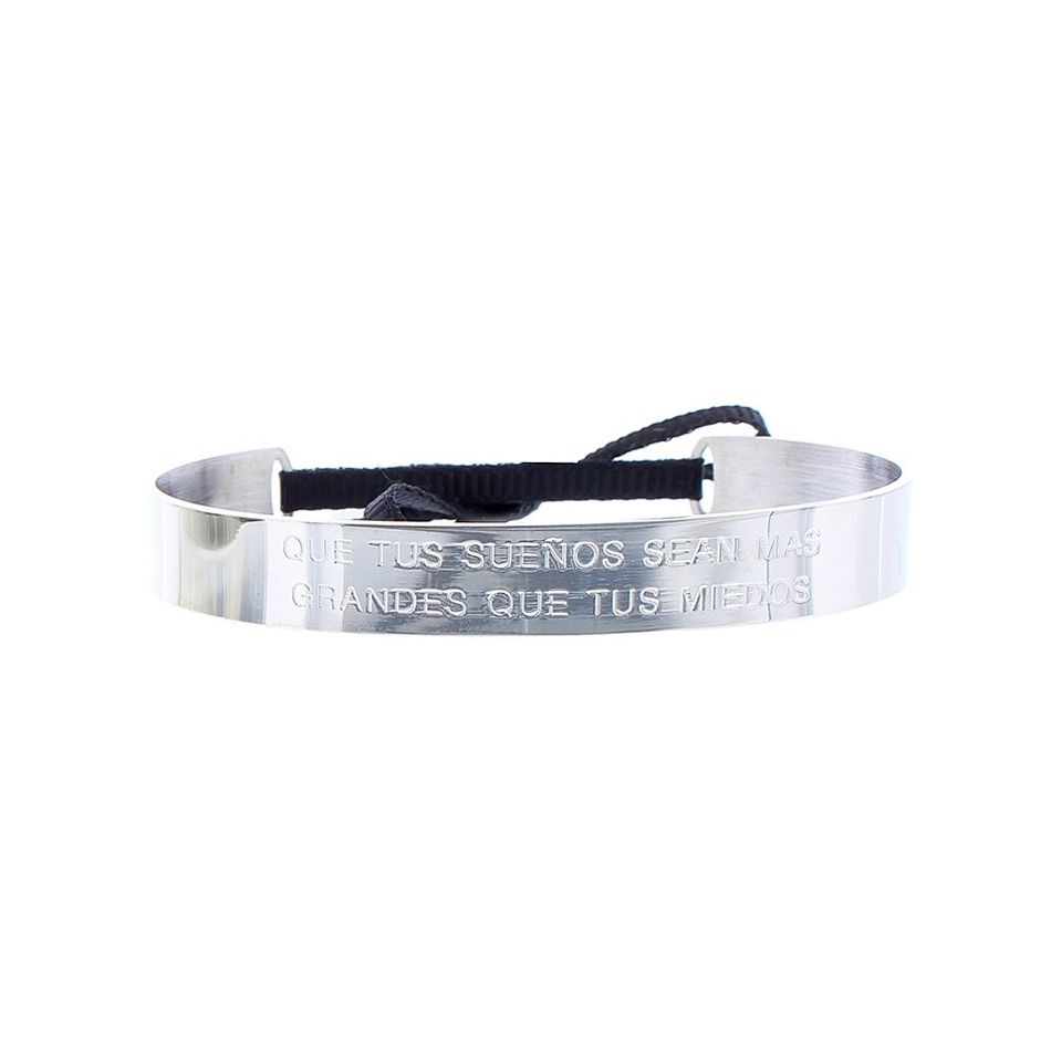 RIGID STEEL MESSAGE BRACELET