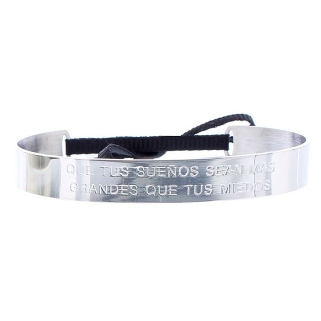 RIGID STEEL MESSAGE BRACELET