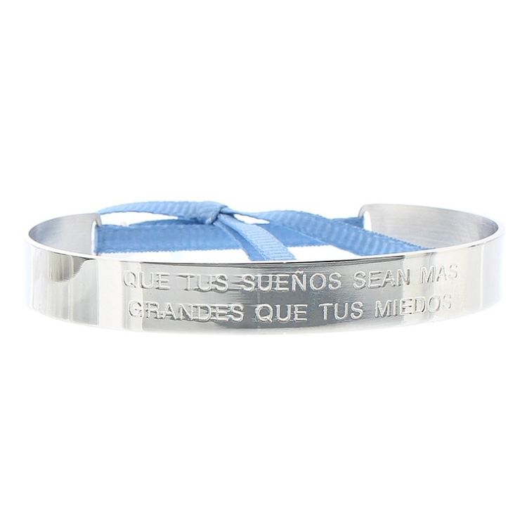 RIGID STEEL MESSAGE BRACELET