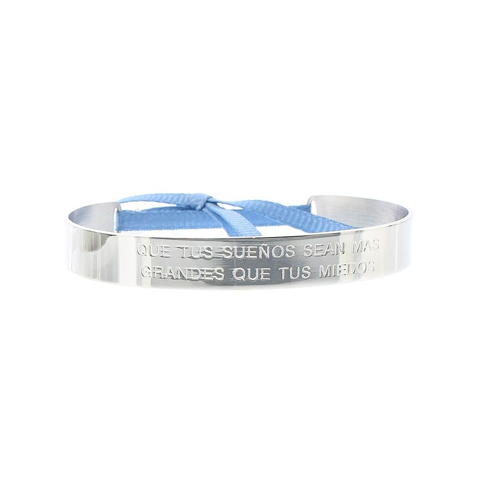 PULSERA RÍGIDA ACERO MENSAJE
