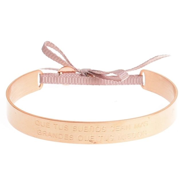 PULSERA RÍGIDA ACERO MENSAJE