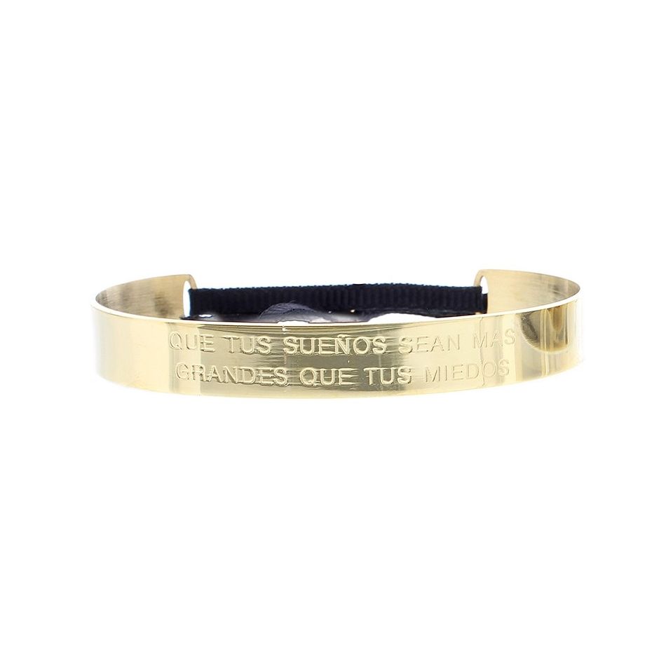 RIGID STEEL MESSAGE BRACELET