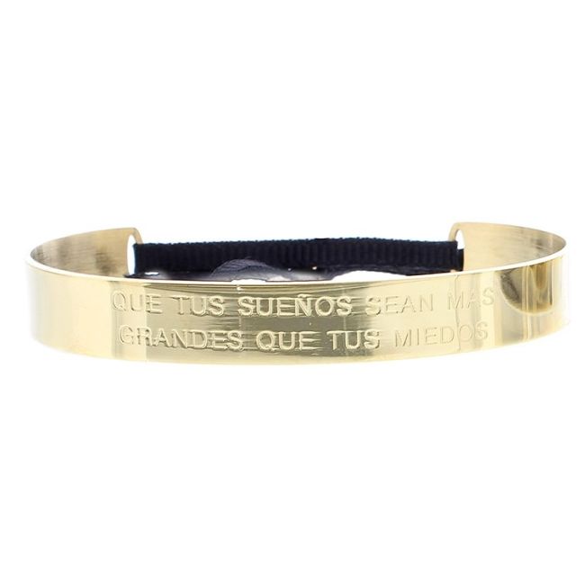 RIGID STEEL MESSAGE BRACELET