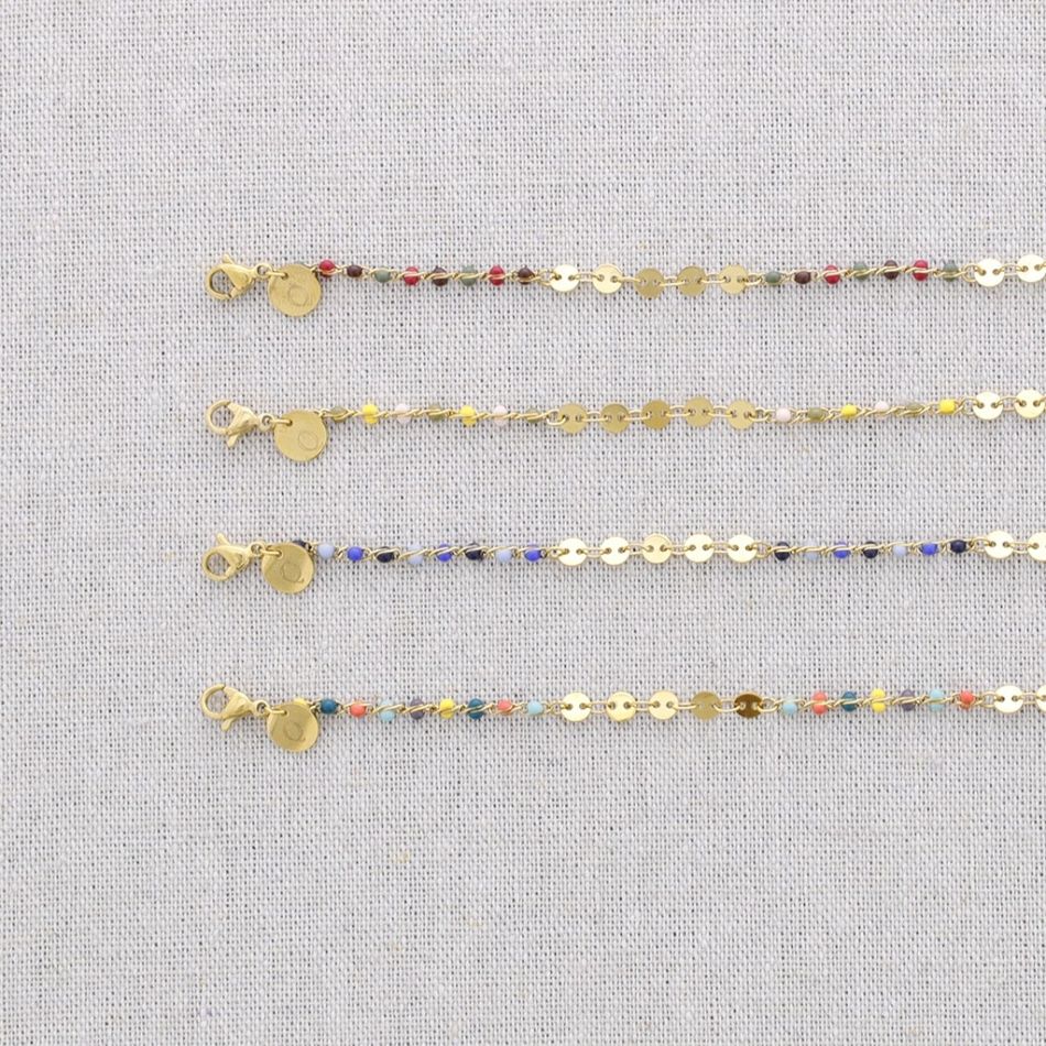 STEEL ENAMEL BRACELET
