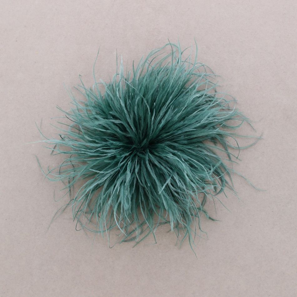 BROCHE PLUMAS AVESTRUZ 8-10 CM