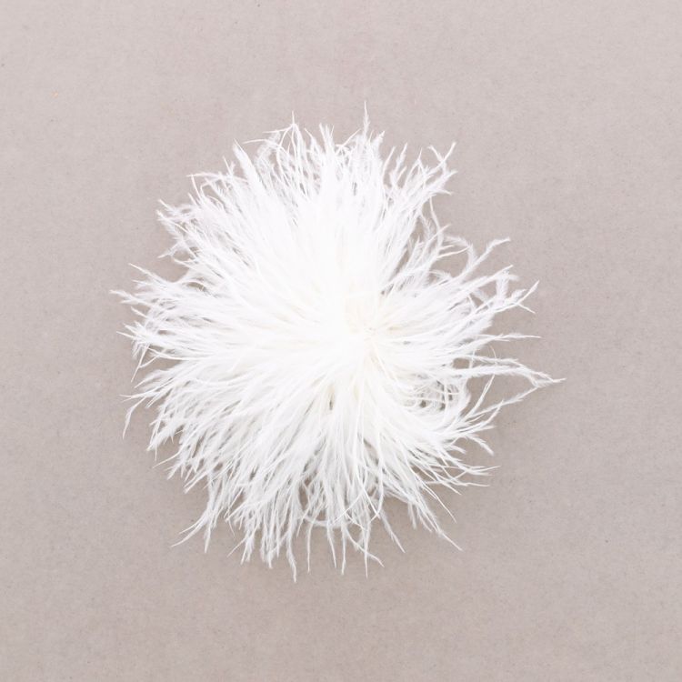 BROCHE PLUMAS AVESTRUZ 8-10 CM