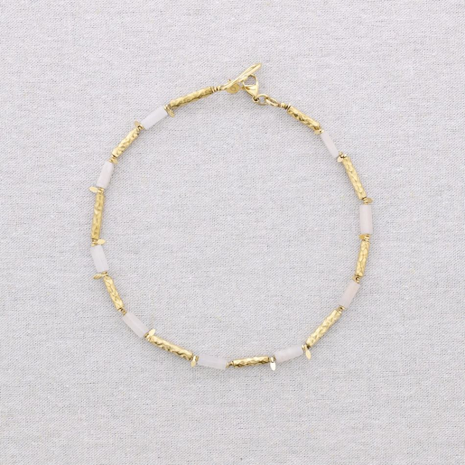STEEL CHOKER STONE BEADS
