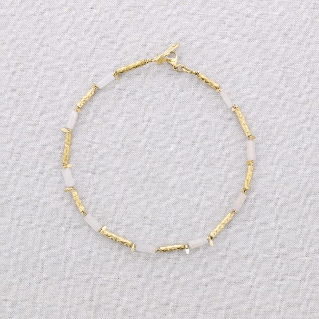 STEEL CHOKER STONE BEADS