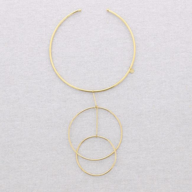 STEEL NECKLACE GEOMETRIC SHAPES