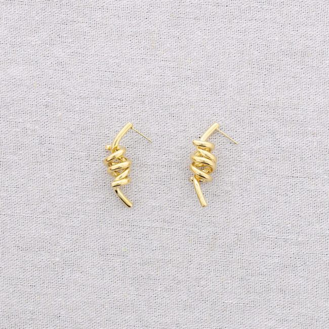 PENDIENTES ACERO MULTI ESPIRAL