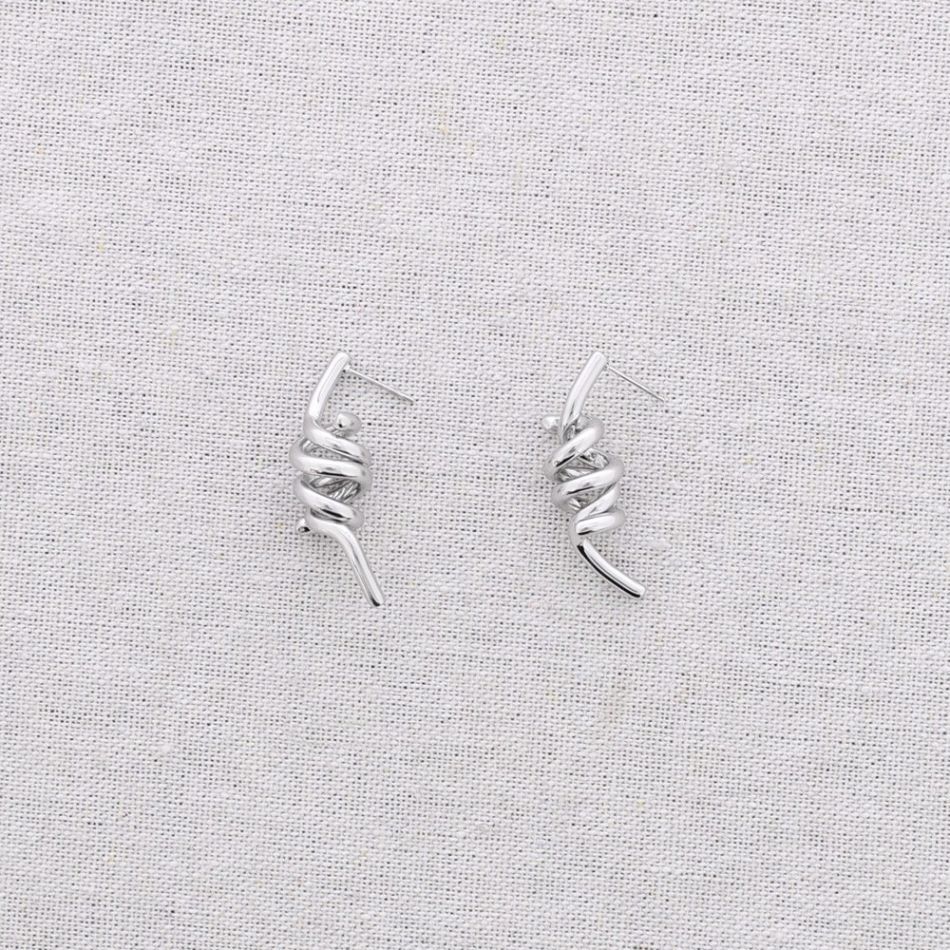 MULTI SPIRAL STEEL EARRINGS