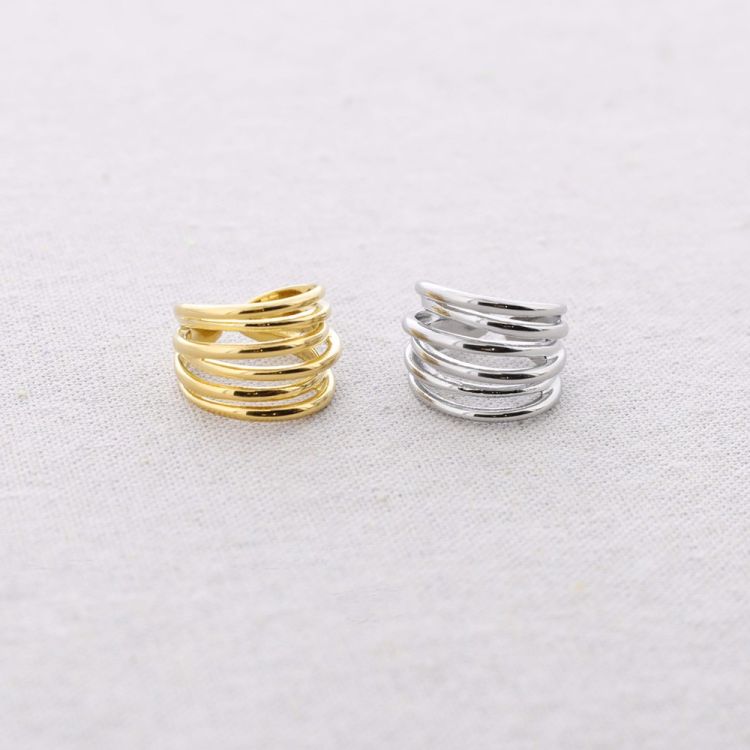ANILLO ACERO MULTI TIRAS AJUSTABLE 2