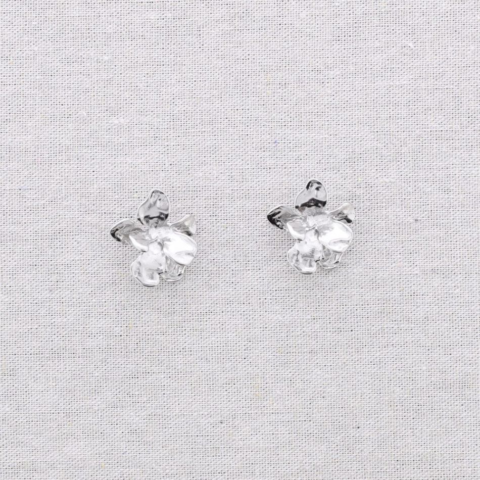 STEEL FLOWER EARRINGS