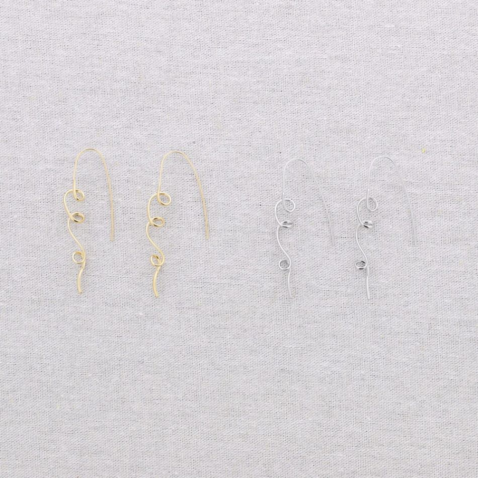 PENDIENTES ACERO ESPIRAL