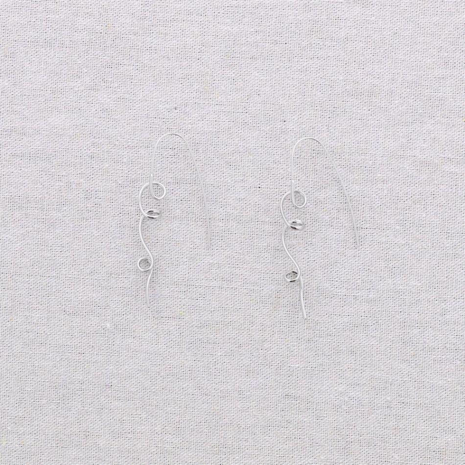 PENDIENTES ACERO ESPIRAL