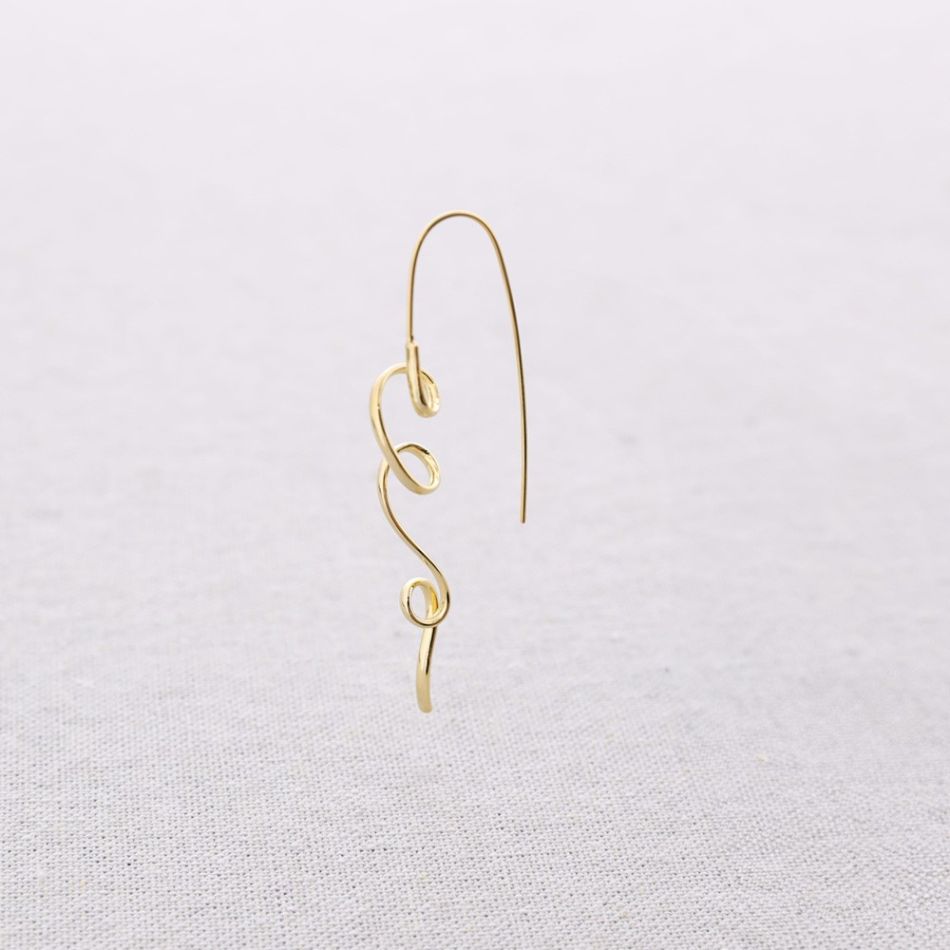 PENDIENTES ACERO ESPIRAL