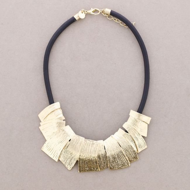GEOMETRIC SHAPE METAL CHOKER