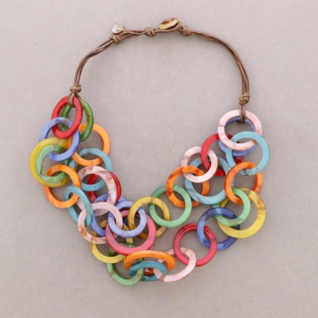DOUBLE LINK RESIN CHOKER