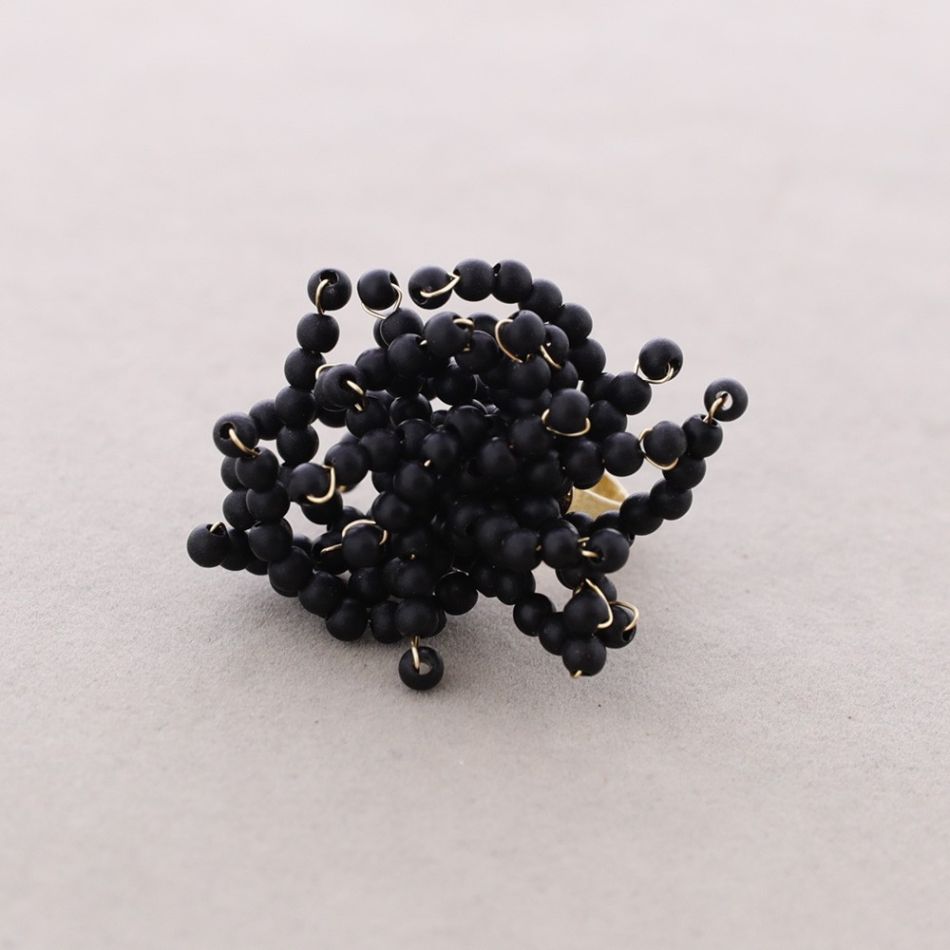 ANILLO FLEXIBLE CUENTAS RESINA