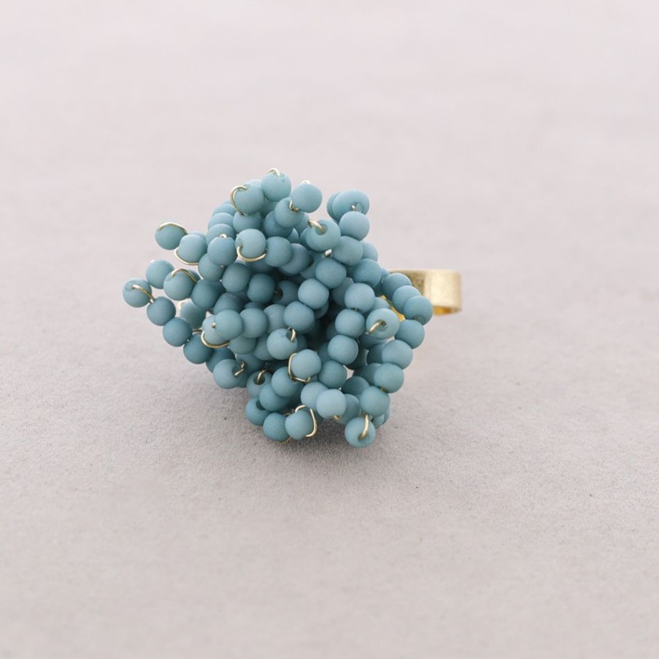 ANILLO FLEXIBLE CUENTAS RESINA
