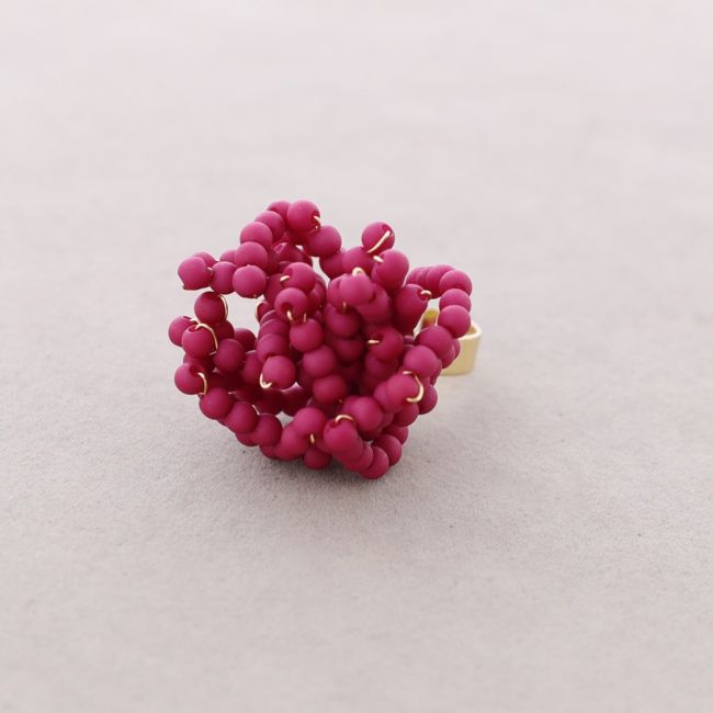 ANILLO FLEXIBLE CUENTAS RESINA