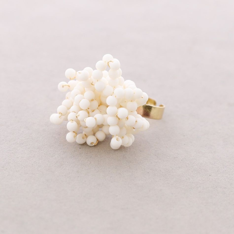 ANILLO FLEXIBLE CUENTAS RESINA