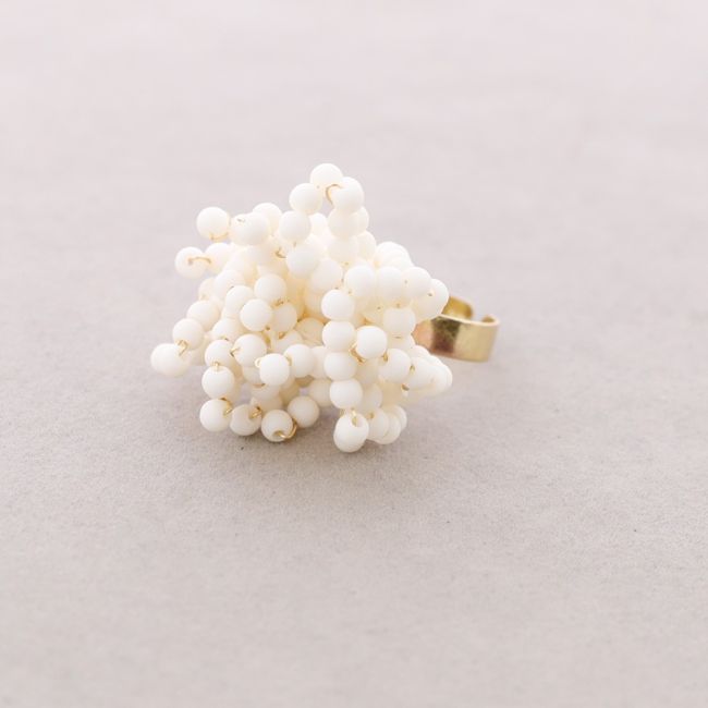 ANILLO FLEXIBLE CUENTAS RESINA