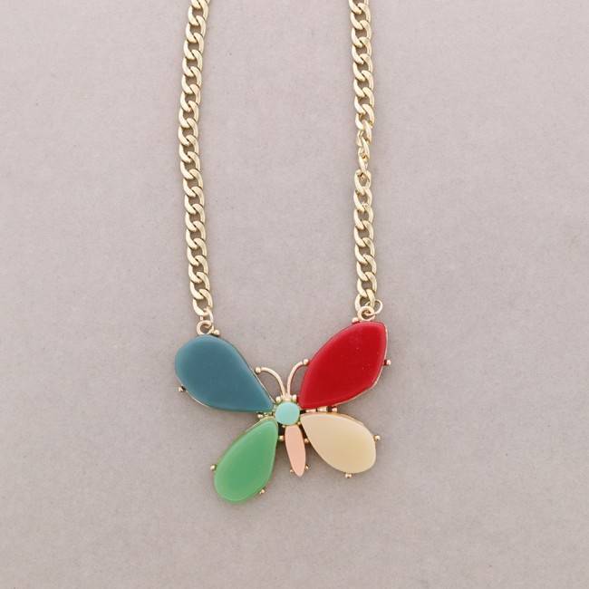 METAL RESIN SHORT NECKLACE