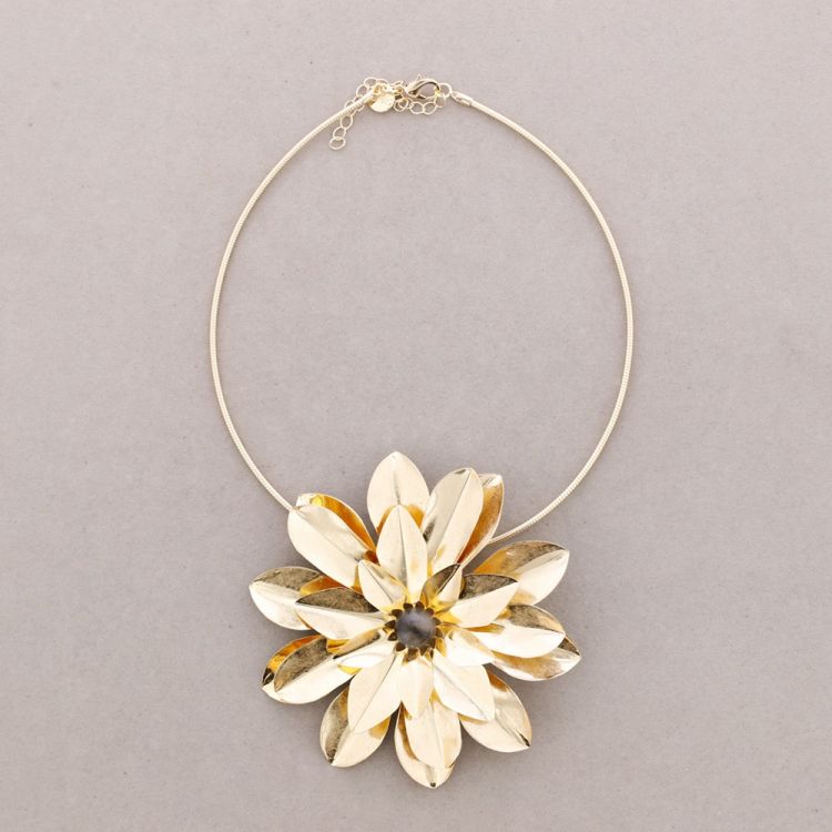 GARGANTILLA METAL FLOR