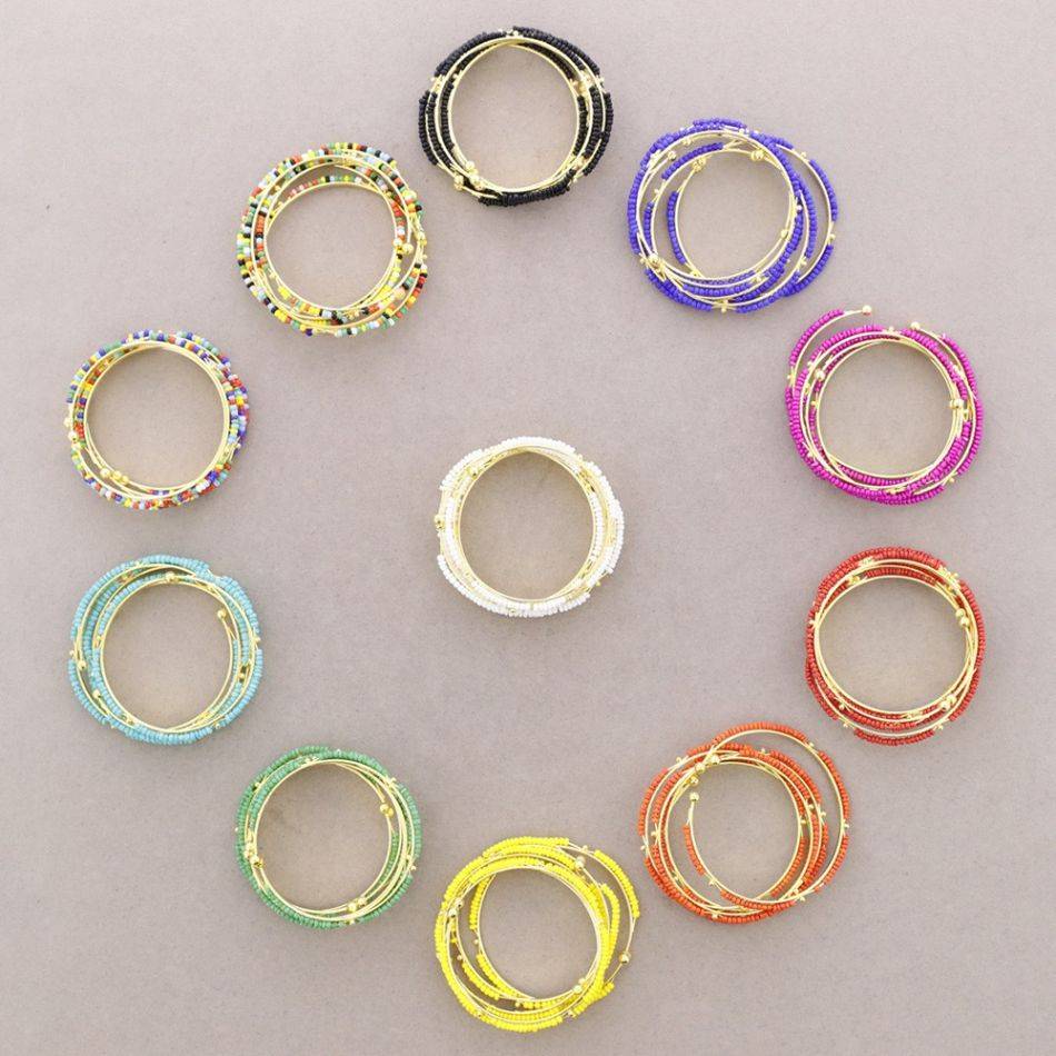 PULSERA 5 METAL ABALORIOS
