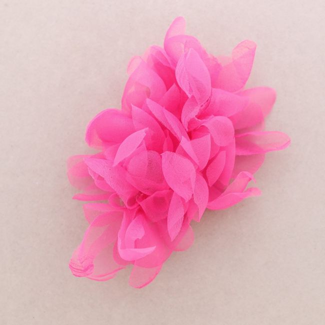 MUSLIN FLOWER BROOCH 15*22CM