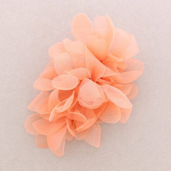 MUSLIN FLOWER BROOCH 15*22CM