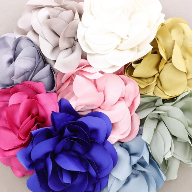 BROCHE FLOR TELA 20CM