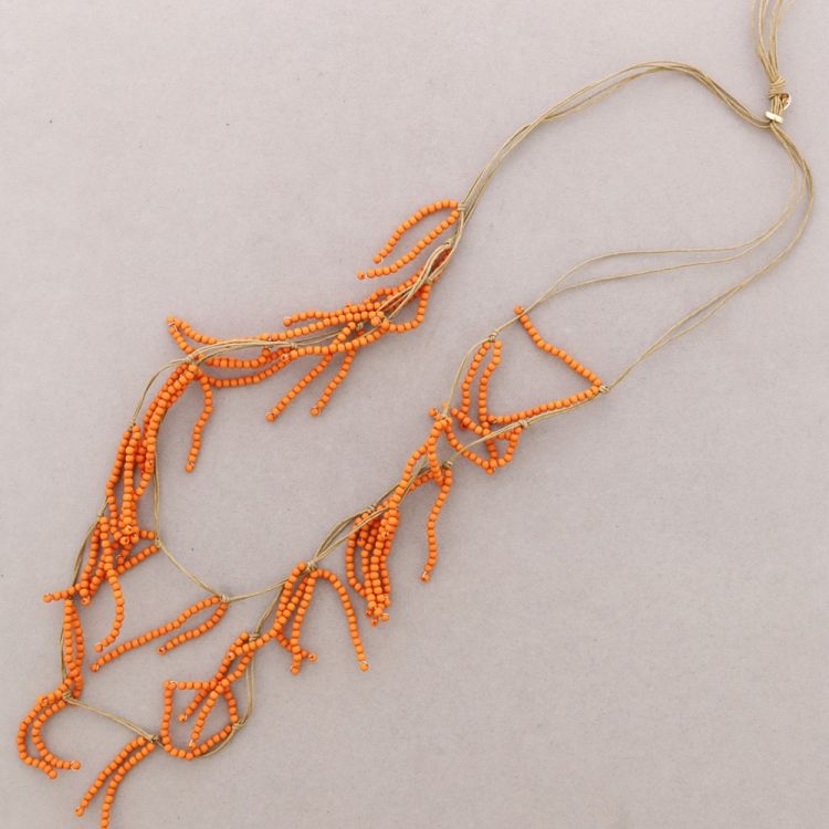 COLLAR LARGO CUENTAS RESINA 2