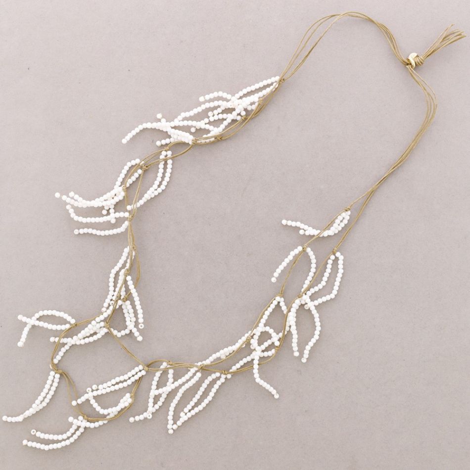 LONG NECKLACE WITH RESIN BEADS