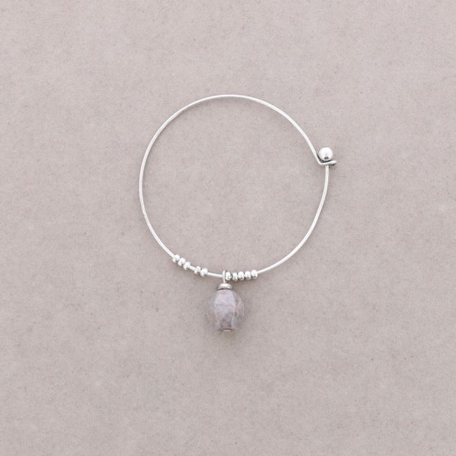 PULSERA ARO CUENTAS METAL PIEDRAS