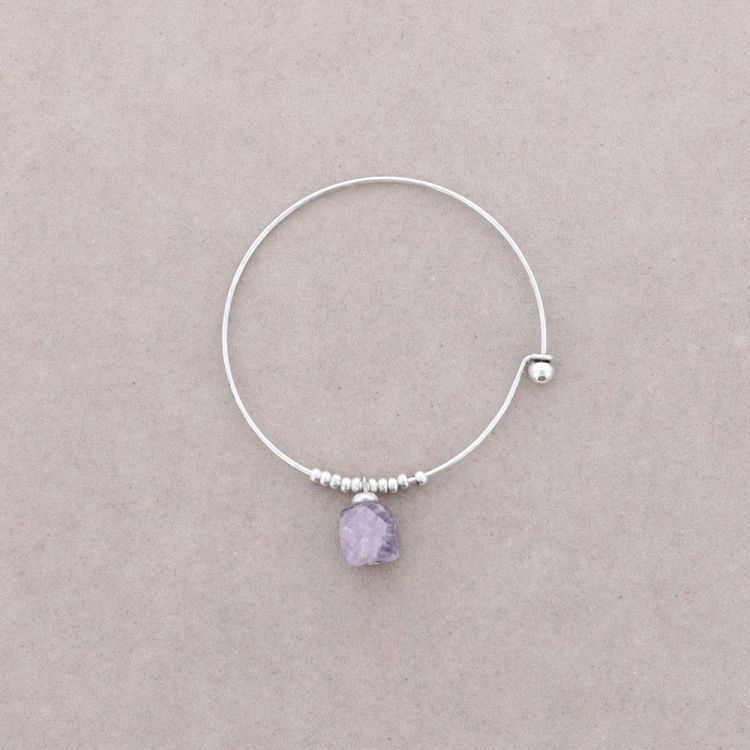 PULSERA ARO CUENTAS METAL PIEDRAS