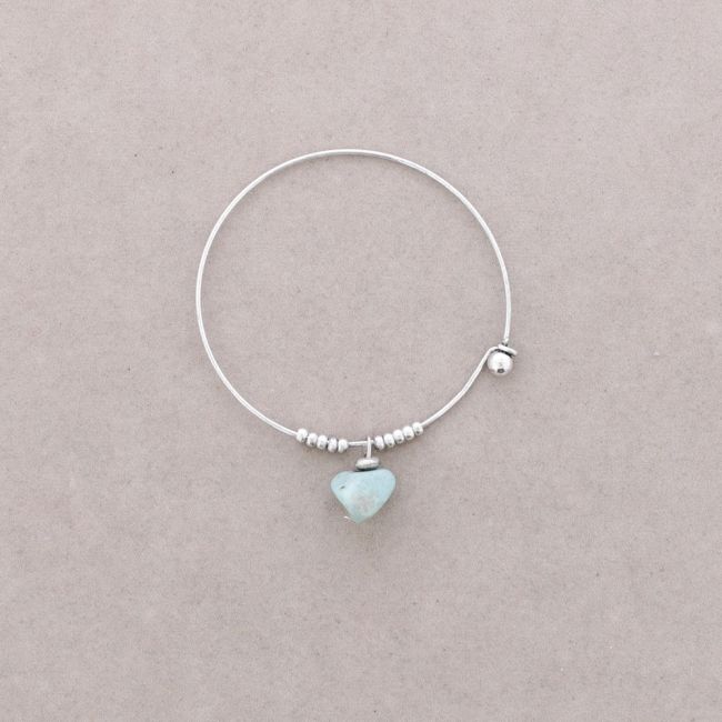 PULSERA ARO CUENTAS METAL PIEDRAS