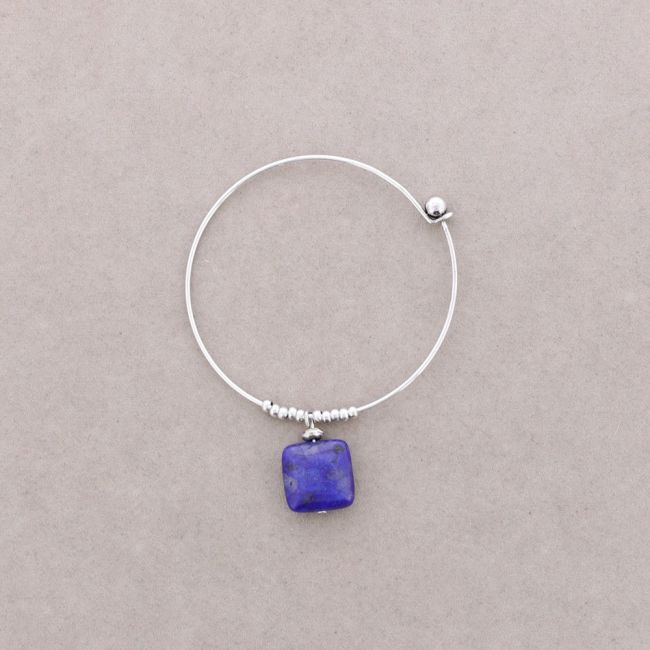 PULSERA ARO CUENTAS METAL PIEDRAS