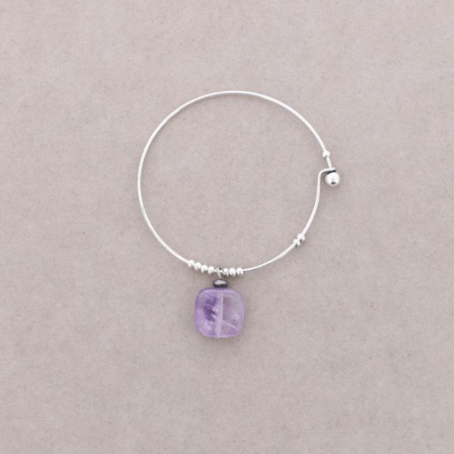 PULSERA ARO CUENTAS METAL PIEDRAS