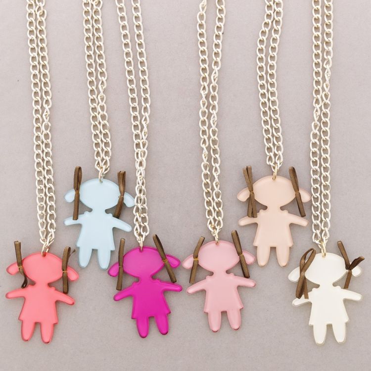 LONG PENDANT NECKLACE DOLL 2