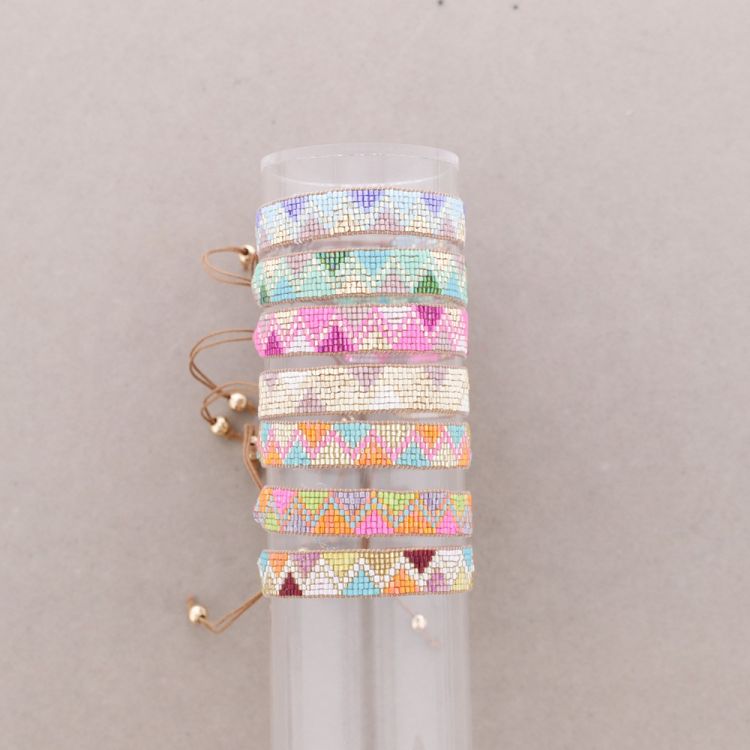 PULSERA ÉTNICA MACRAMÉ ABALORIOS 2