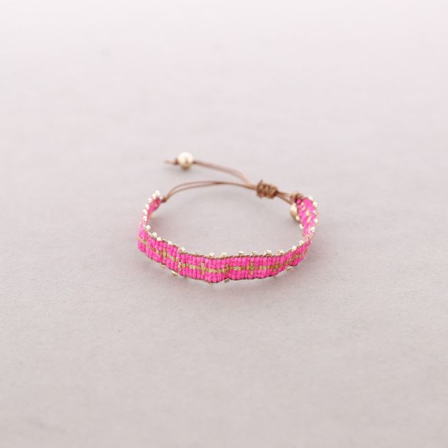 PULSERA ÉTNICA MACRAMÉ ABALORIOS