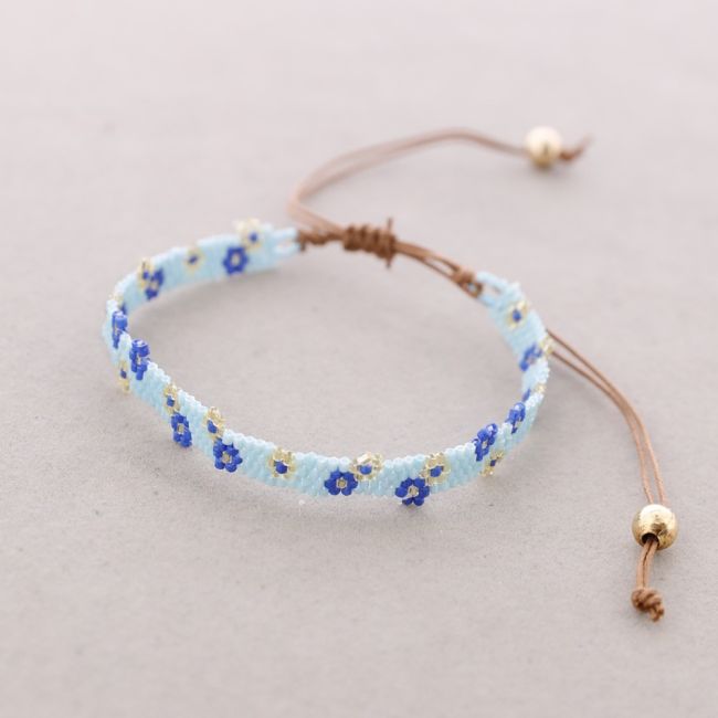 PULSERA ÉTNICA MACRAMÉ ABALORIOS