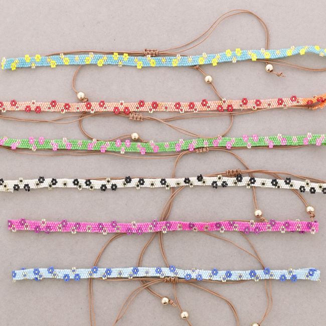 CHOKER ÉTNICO MACRAMÉ ABALORIOS