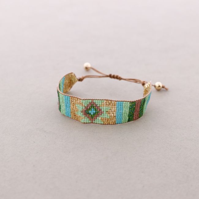 ETHNIC MACRAME BEADS BRACELET