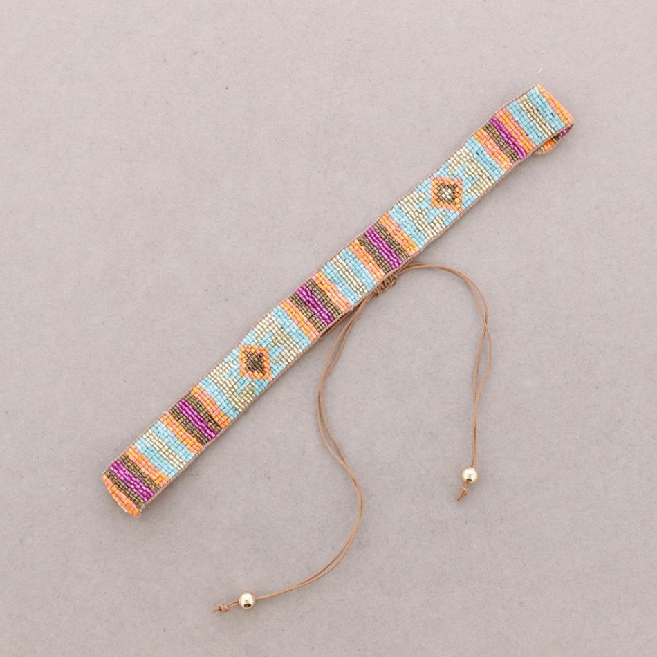 CHOKER ÉTNICO MACRAMÉ ABALORIOS