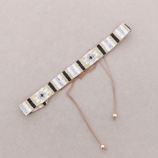 CHOKER ÉTNICO MACRAMÉ ABALORIOS