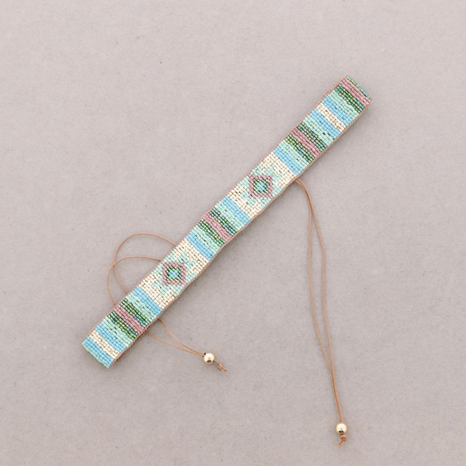 CHOKER ÉTNICO MACRAMÉ ABALORIOS