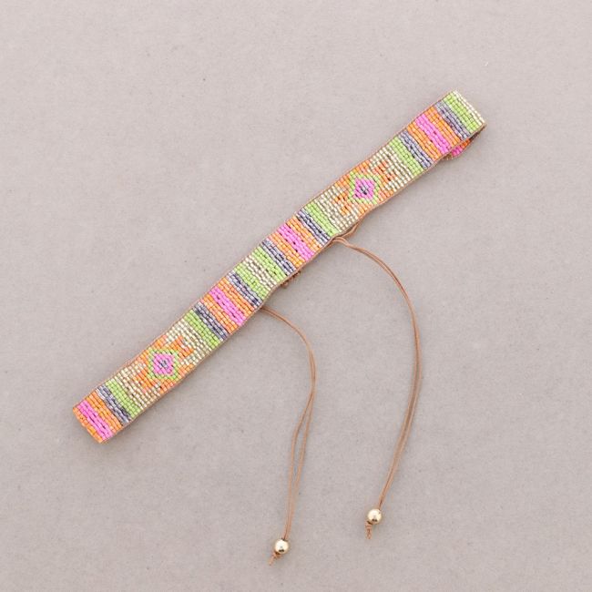 CHOKER ÉTNICO MACRAMÉ ABALORIOS